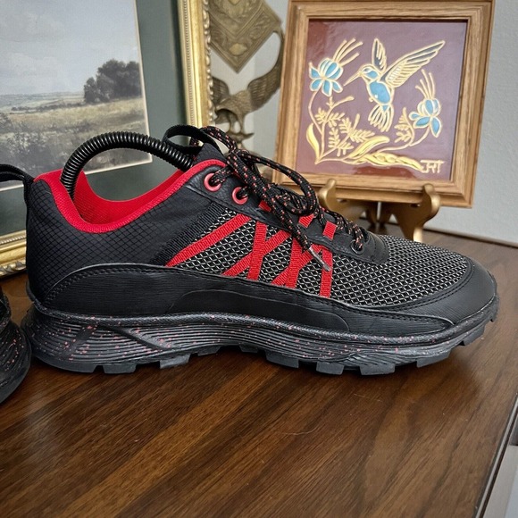 REEBOK CLASSIC HITCH2 LACE-UP SNEAKERS TRAINERS MEN SHOES BLACK/RED SIZE 10 - Picture 4 of 9